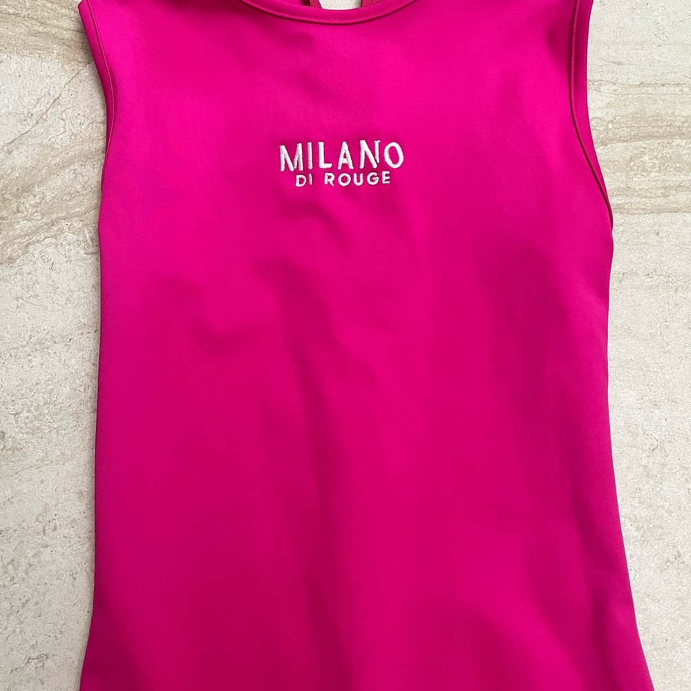 Milano Di Rouge Fuchsia Sleeveless Body Dress
